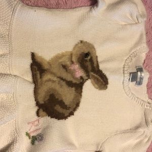 Ralph Lauren intarsia bunny sweater